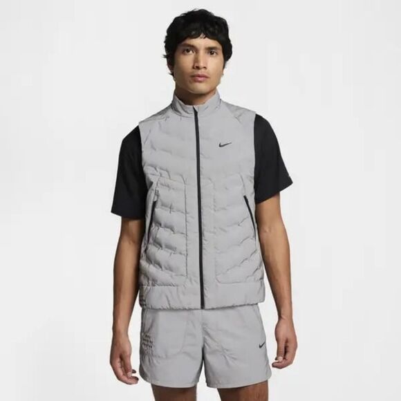 Nike Therma-Fit ADV Reflective Silver Running Division Vest Men's XLT FZ1131-035 - Picture 3 of 14